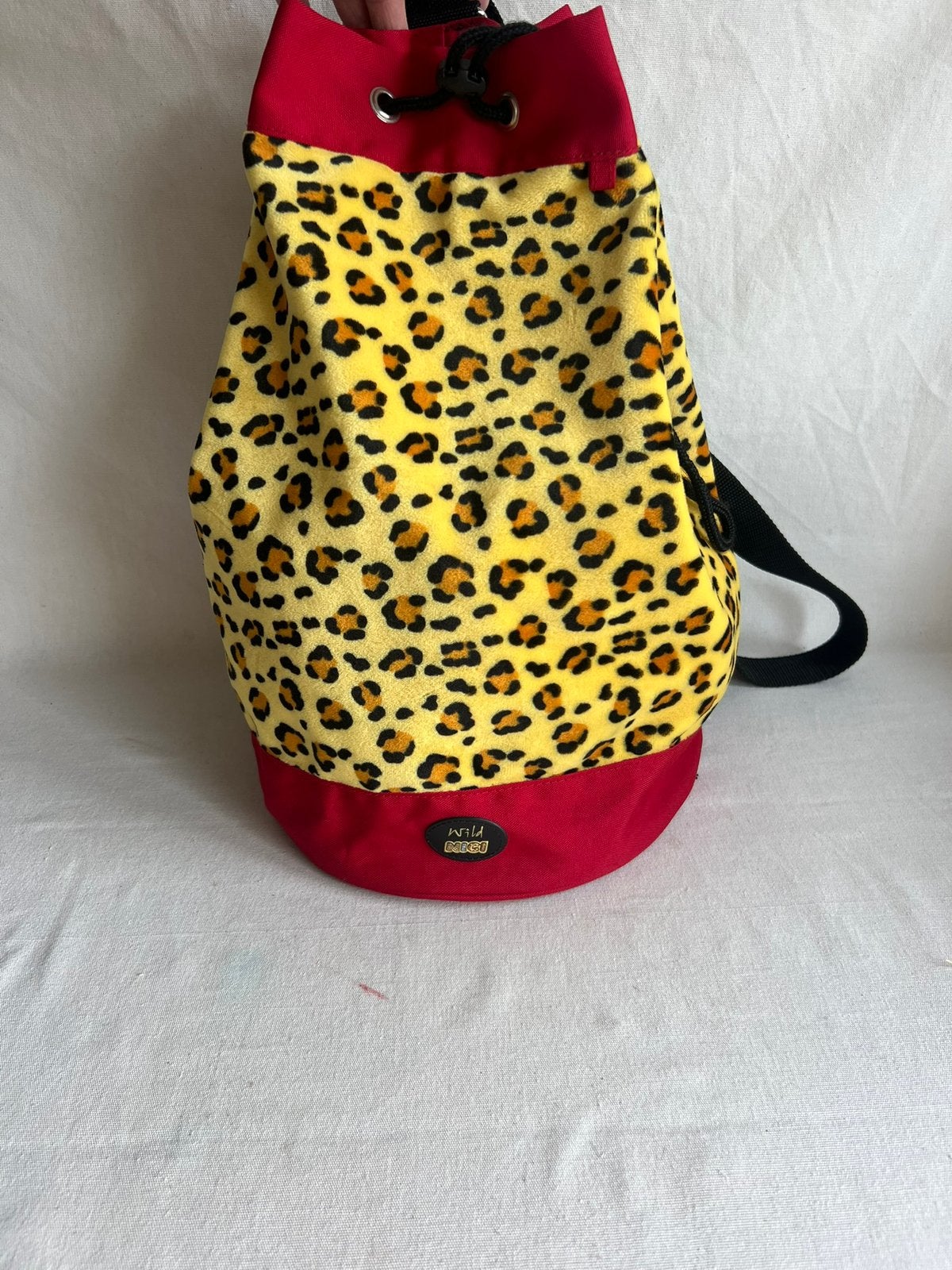 Nici Wild tas(rugzak) tijgerprint schoudertas Ø 26 /42 hoog, Ophalen of Verzenden, Zo goed als nieuw, Rood, Overige merken