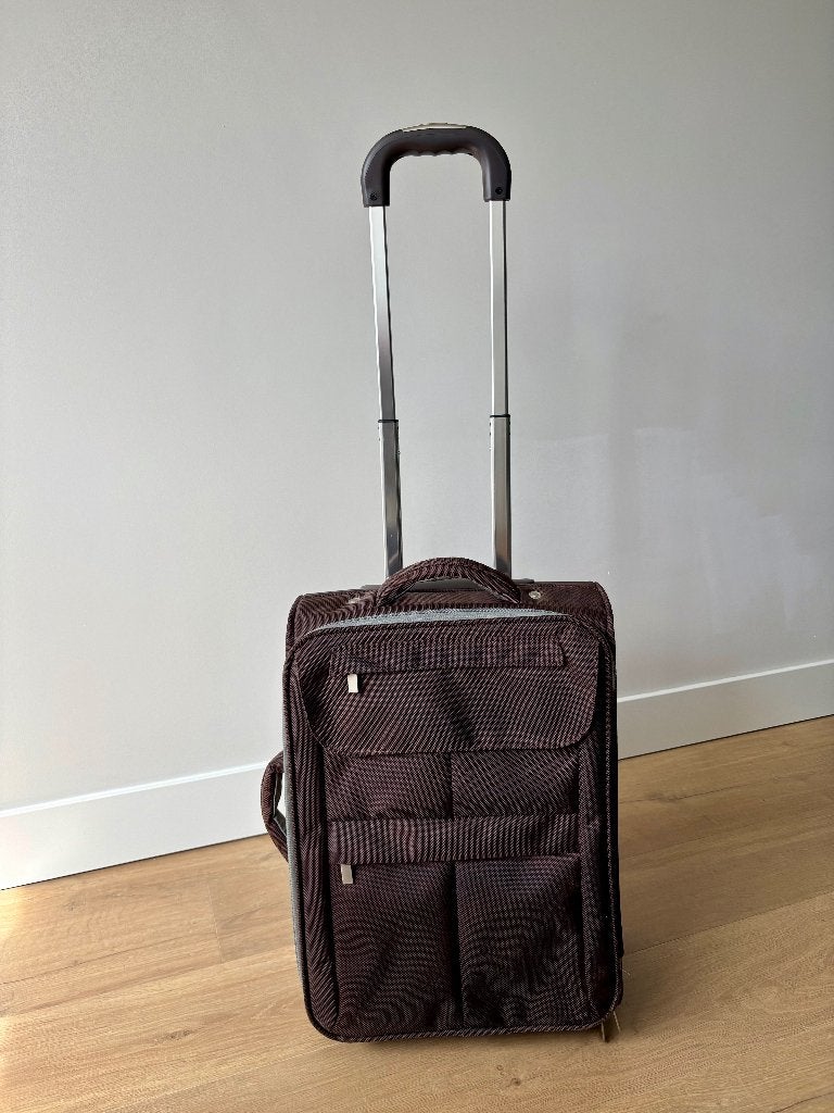 Jesus del Pozo reiskoffer/rolkoffer, Sieraden, Tassen en Uiterlijk, Koffers, Ophalen, Wieltjes, Gebruikt, 50 tot 60 cm