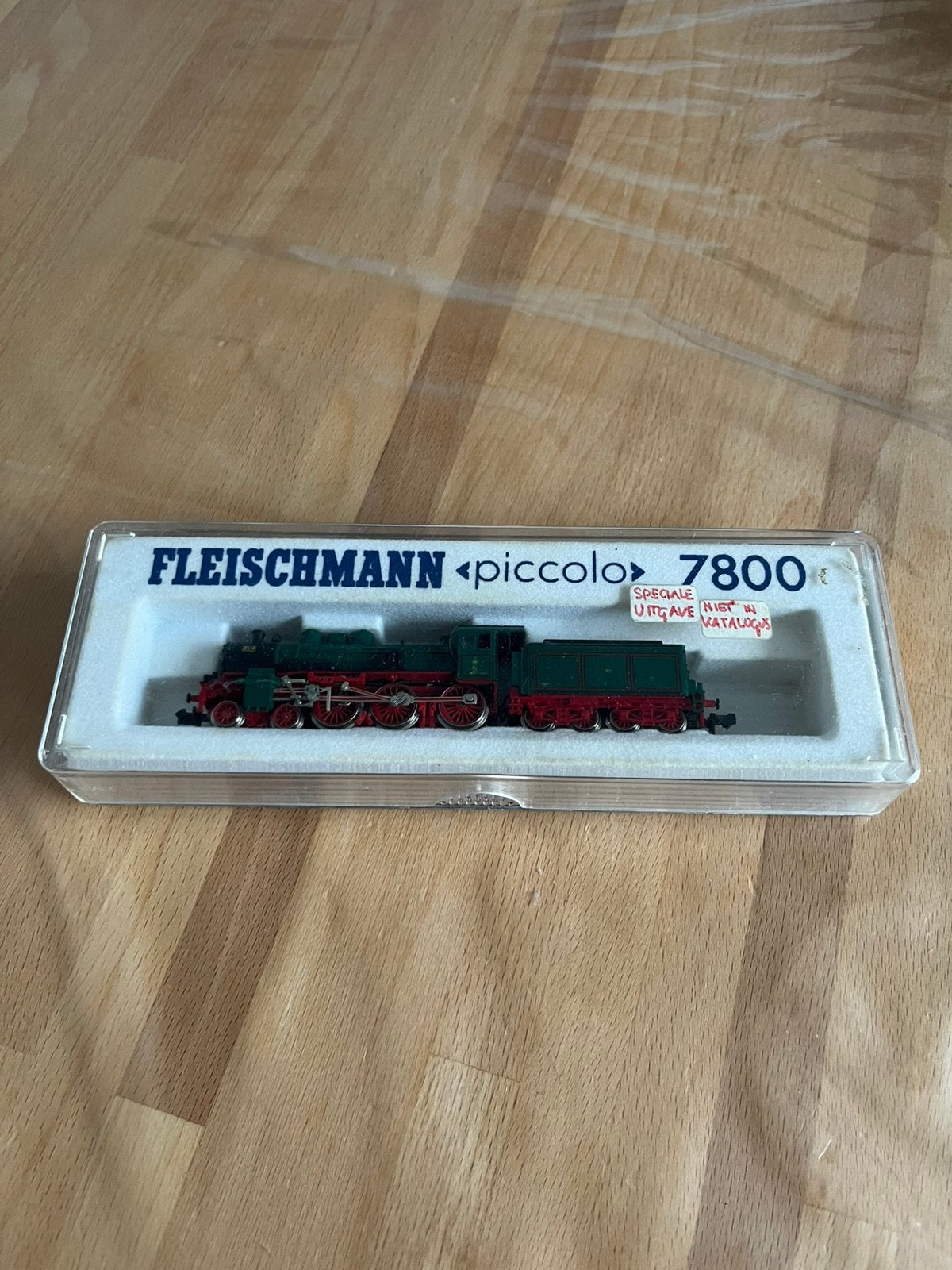 Fleischmann 7800 N spoor stoomlocomotief met sleeptender, Hobby en Vrije tijd, Fleischmann, Ophalen of Verzenden, Zo goed als nieuw