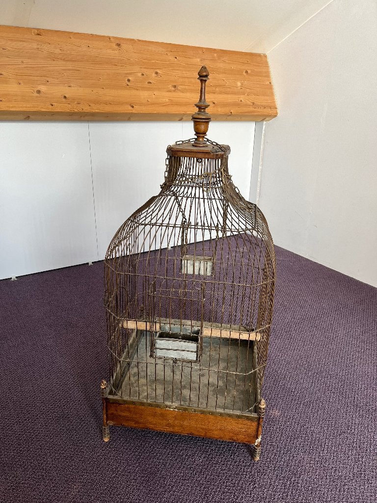 Antieke vogelkooi, Ophalen