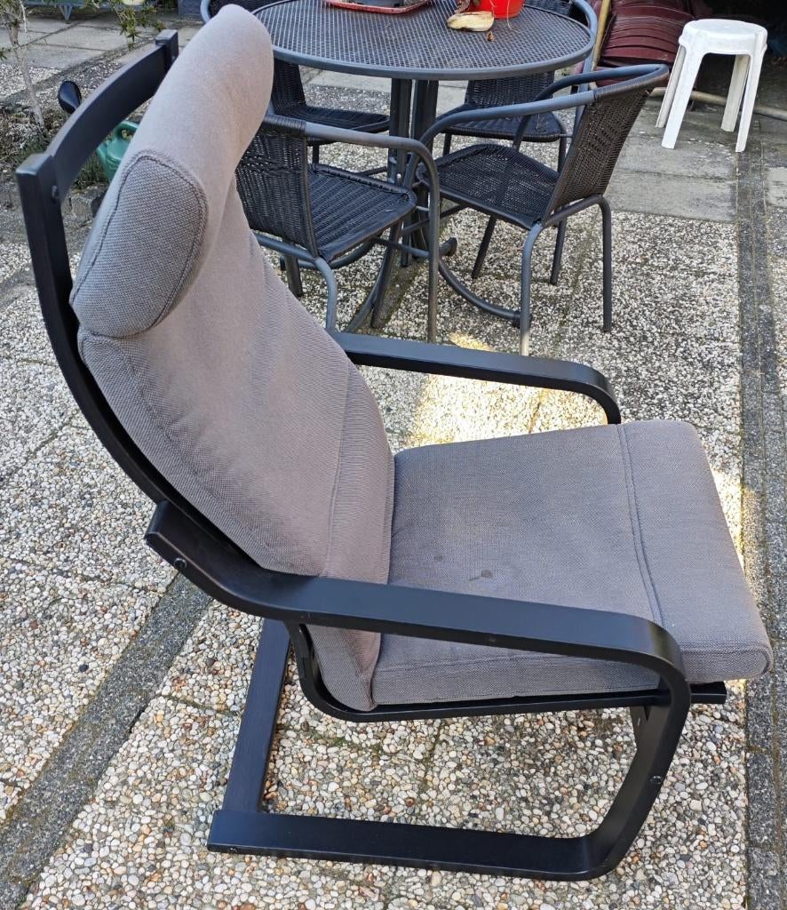 Ikea relax stoel (model: Poang), Huis en Inrichting, Fauteuils, Ophalen, Gebruikt, 75 tot 100 cm, Stof