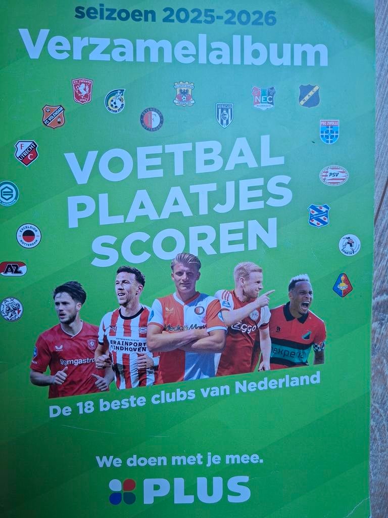Plus voetbalplaatjes, Ophalen of Verzenden, Winkel, Super of Benzinepomp, Zegels, Bonnen of Punten