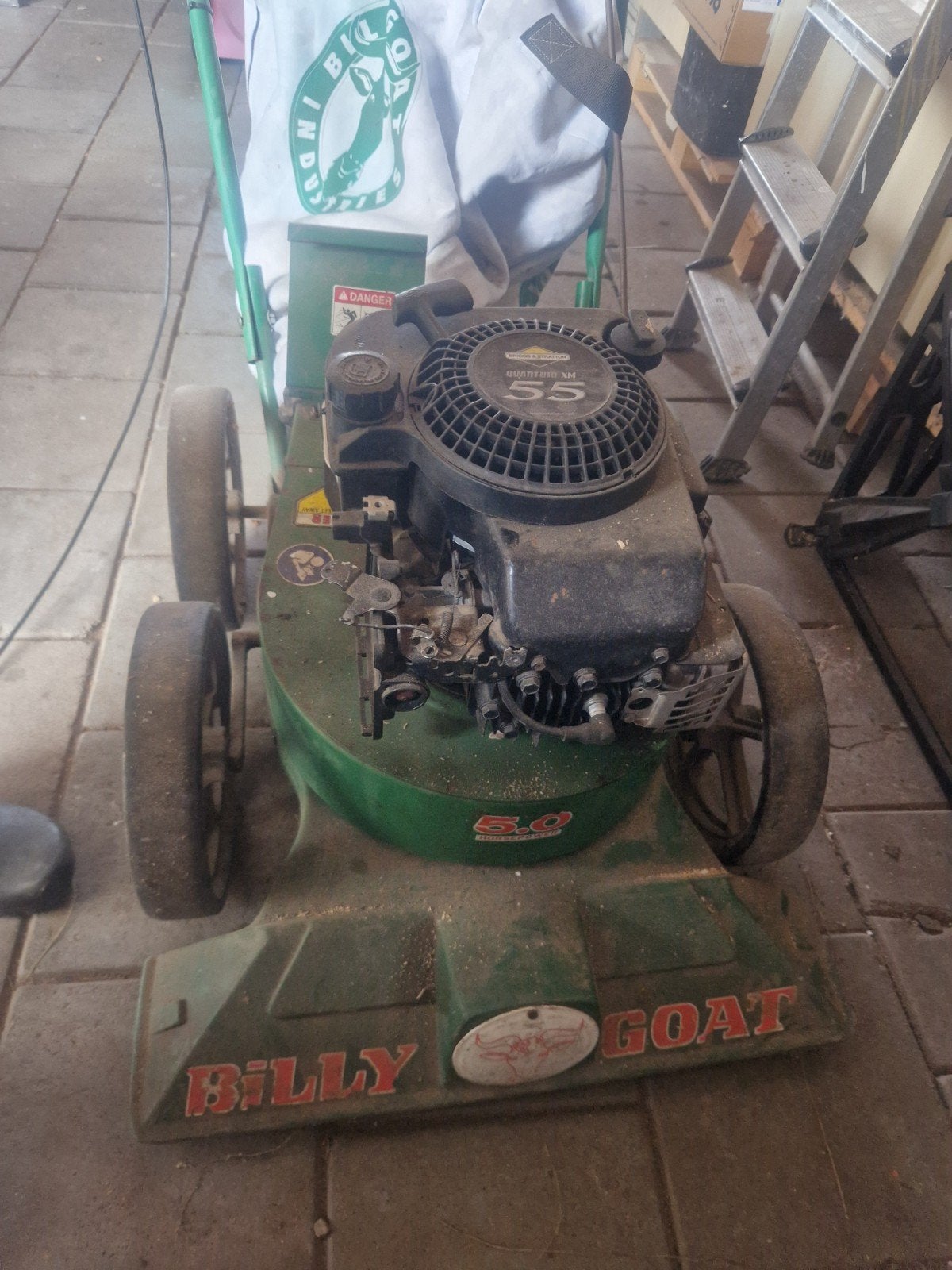 Billy Goat bladblazer/bladzuiger met opvangzak, Ophalen, Benzine, Gebruikt, Met opvangzak