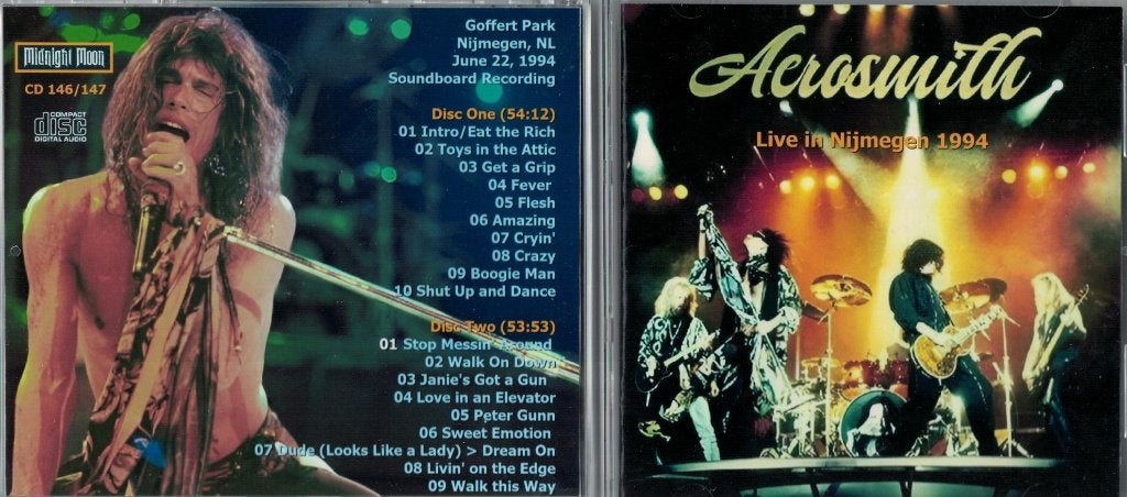Aerosmith - Live in Nijmegen 1994  2-cd import, Ophalen of Verzenden, Live-album, Inclusief doosje, Nieuw in verpakking