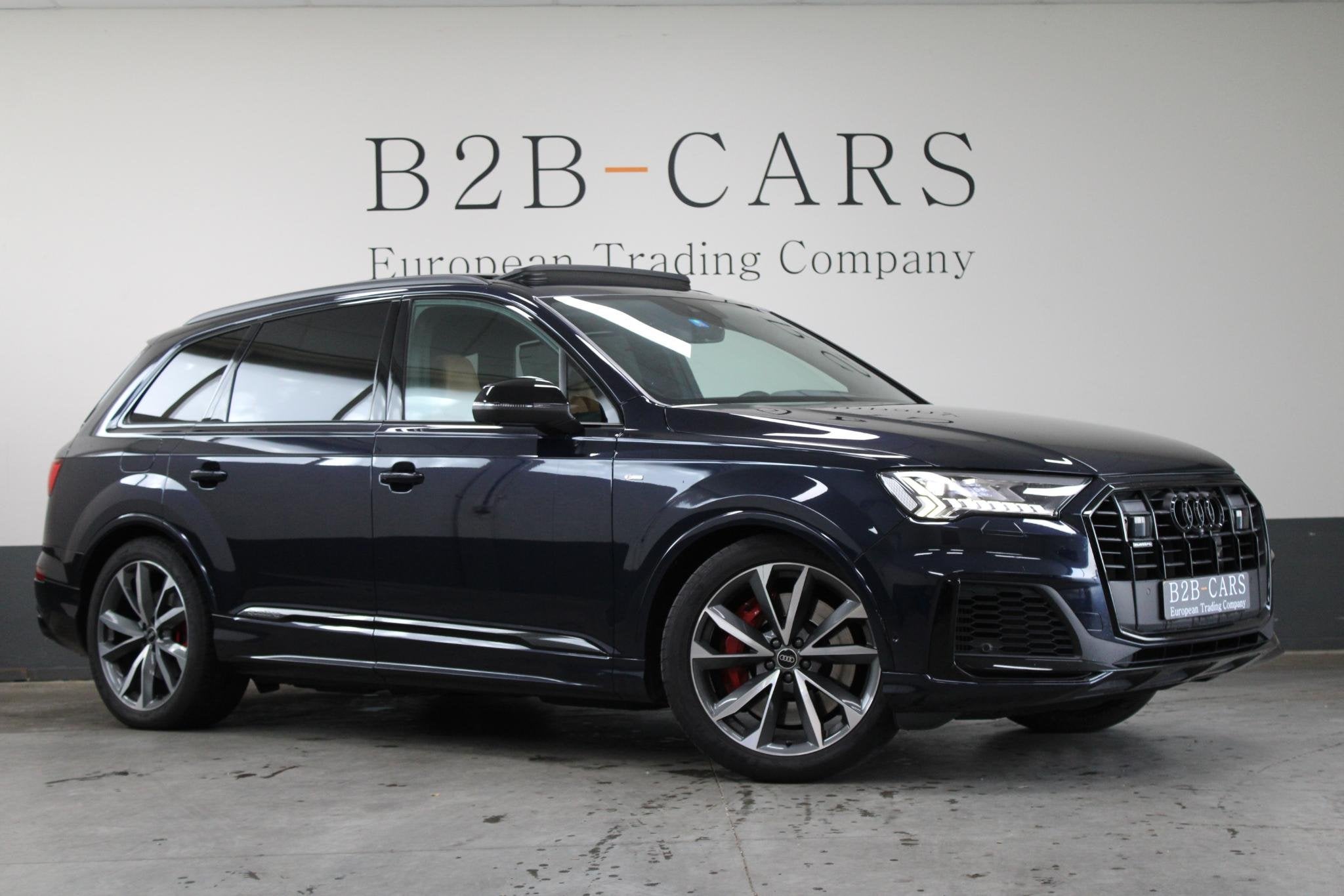 Audi Q7 60 TFSI e Quattro Competition S-line | Audi Exclusiv, Auto's, Audi, Automaat, Gebruikt, 2995 cc, Blauw