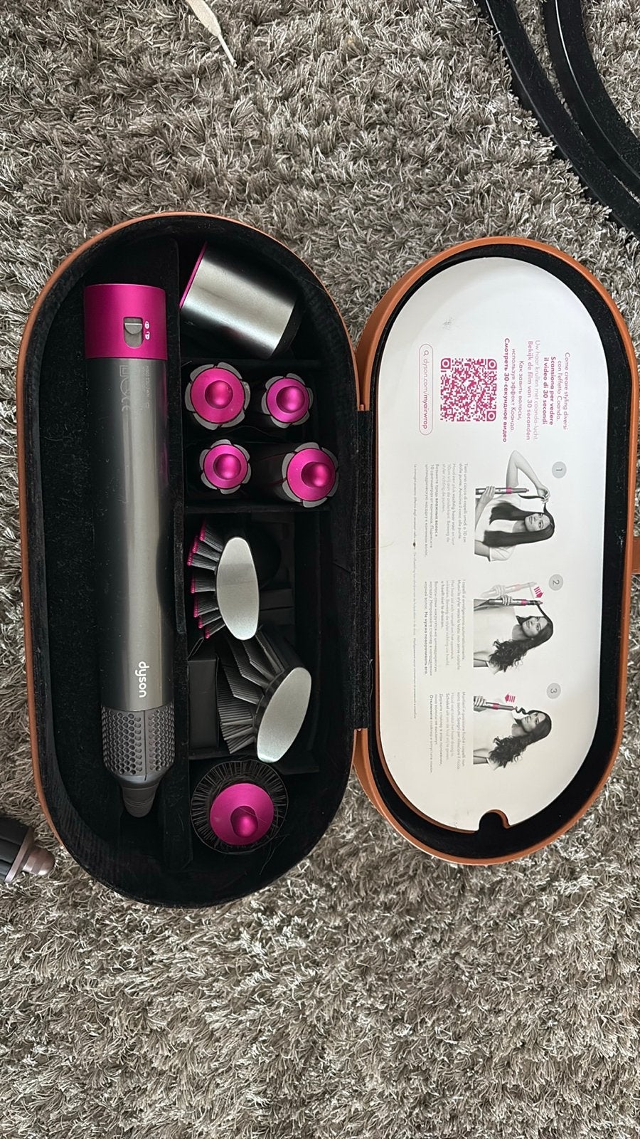 Dyson Airwrap Complete Styler met accessoires, Ophalen, Gebruikt, Haarverzorging