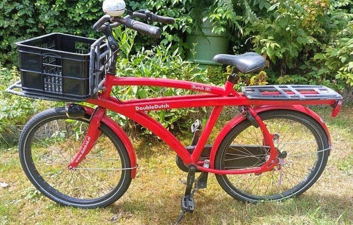 Double Dutch Transportfiets - Robuust en Stijlvol, Terugtraprem, Gebruikt, Versnellingen, 53 tot 57 cm