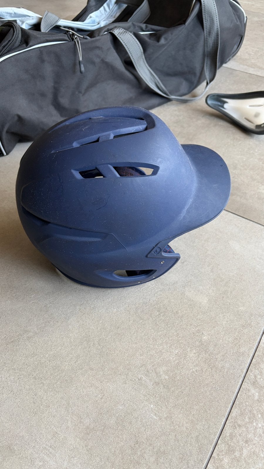 DeMarini Honkbalhelm - Donkerblauw size 7 - 7 5/8, Ophalen of Verzenden, Zo goed als nieuw