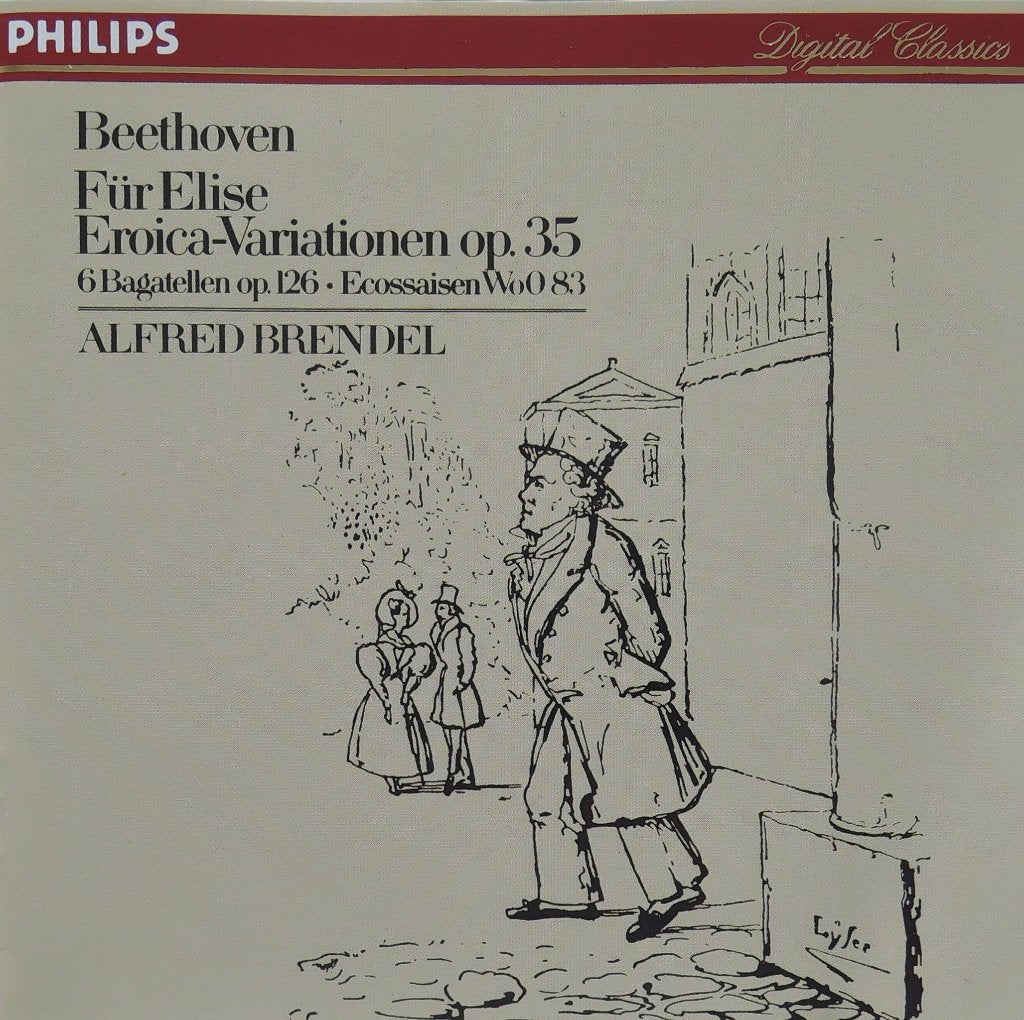 Für Elise ea / Beethoven - Brendel - PHILIPS - 1984 - DDD, Cd's en Dvd's, Kamermuziek, Ophalen of Verzenden, Zo goed als nieuw