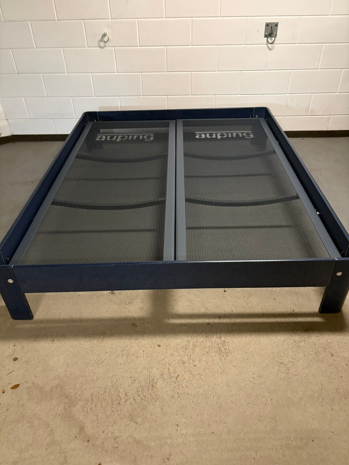 Te koop Auping Auronde 160 x200 type 1000 34.5 cm, Ophalen, Modern., Gebruikt, Blauw
