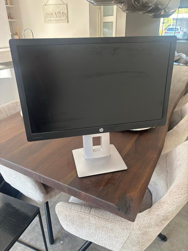 HP EliteDisplay E232 Monitor - Gebruikt, Computers en Software, Monitoren, Gebruikt, In hoogte verstelbaar, Full HD, Ophalen of Verzenden
