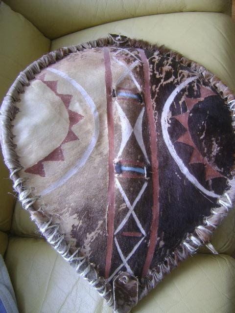 maasai schild  60 x 45 cm, Antiek en Kunst, Ophalen of Verzenden