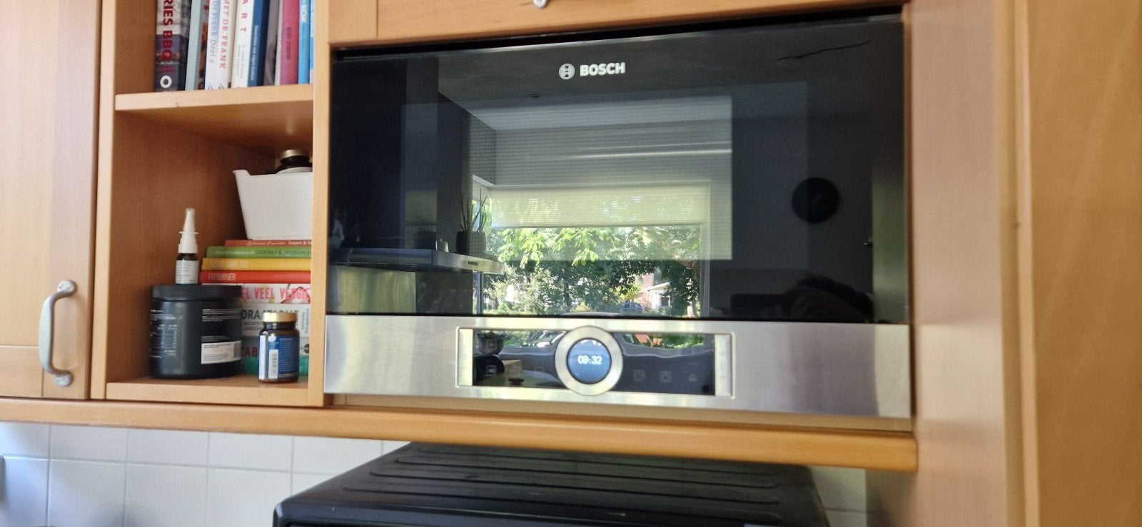 Bosch Inbouw magnetron - Zo goed als nieuw, Witgoed en Apparatuur, Ophalen, 60 cm of meer, Inbouw, Magnetron