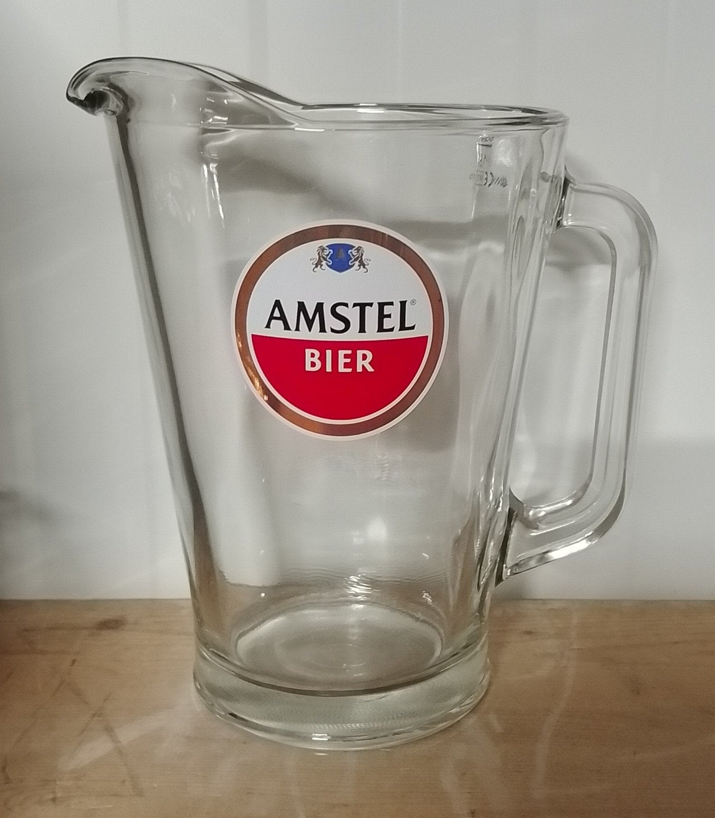 glazen Amstel pitchers 1,5L, Ophalen of Verzenden, Nieuw, Overige typen, Amstel