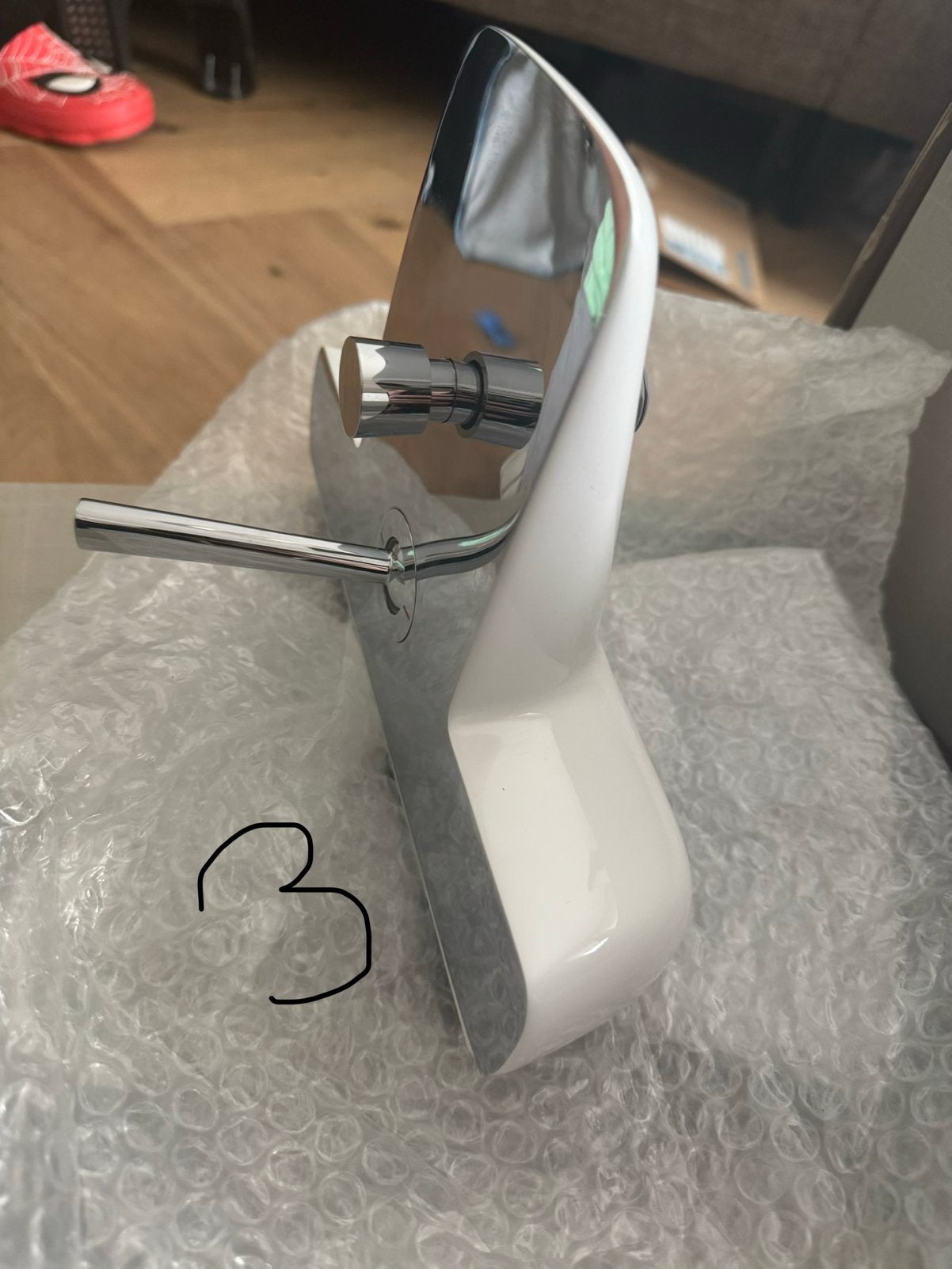 Nieuwe HANS GROHE pura vida badkraan chroom/wit, Ophalen of Verzenden, Nieuw, Bad
