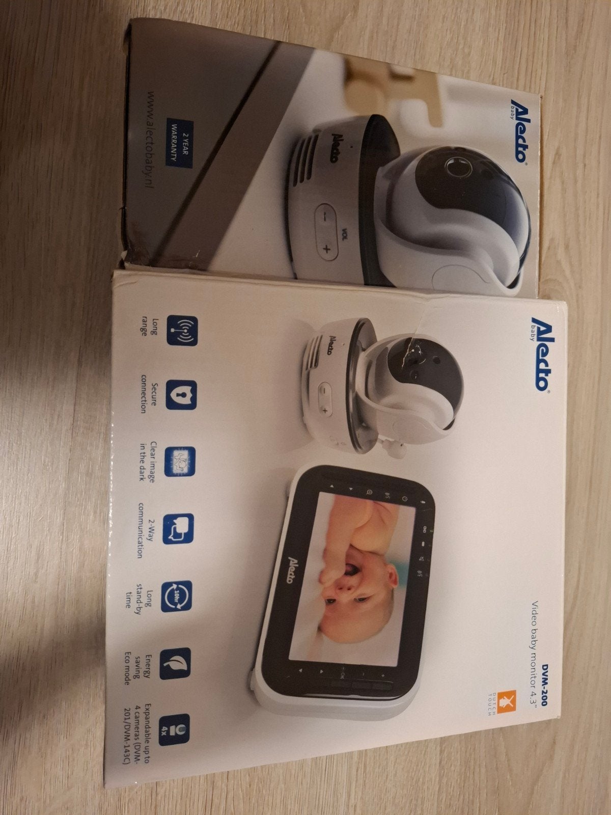 Alecto DVM-200 Babyfoon met 2 Camera's, Ophalen of Verzenden, Gebruikt, Minder dan 100 meter, Camera