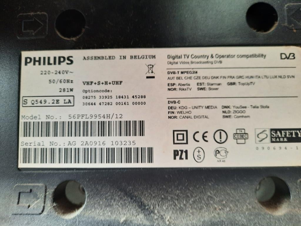 Philips LCD TV Cinema 21:9 - 56 inch met afstandsbediening, Ophalen of Verzenden, Gebruikt, 50 Hz, Philips