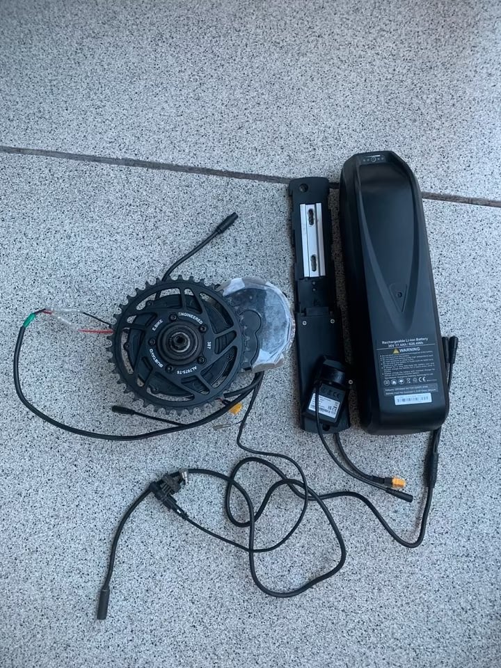 Bafang BBS01 36V Middenmotor Set – Compleet, Fietsen en Brommers, Fietsonderdelen, Ophalen of Verzenden, Zo goed als nieuw, Elektrische fiets