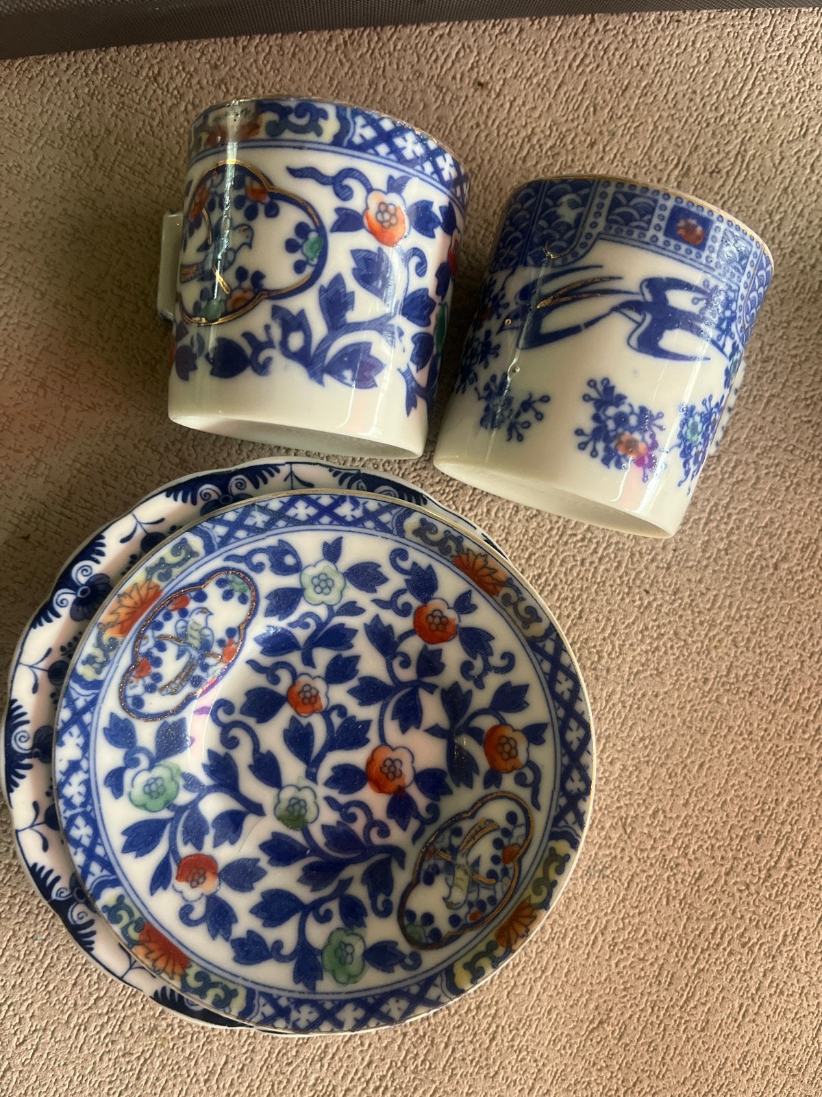 Vintage Japans porseleinen kop en schotel set, Ophalen of Verzenden
