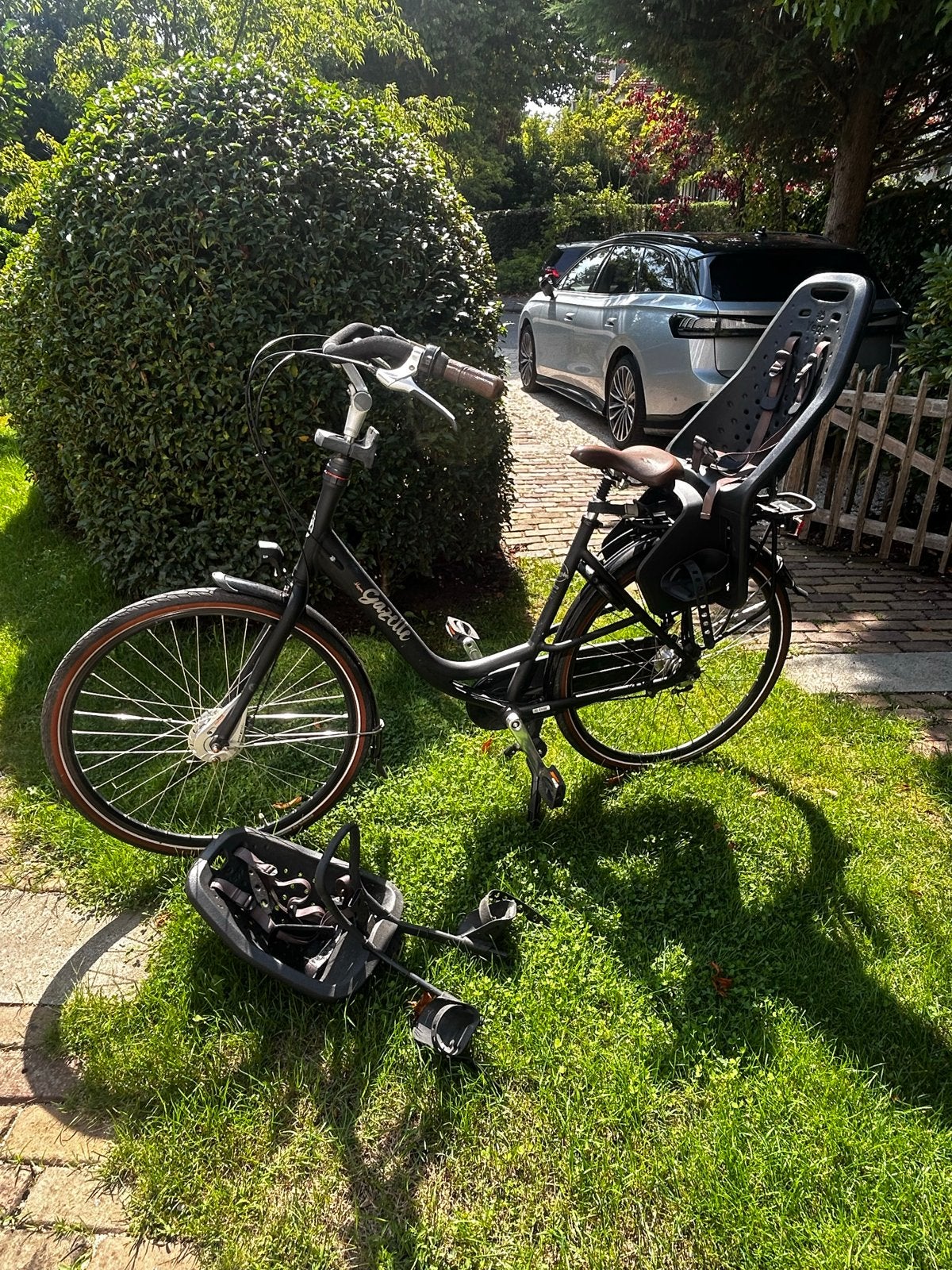 Moederfiets Gazelle Bloom met Yepp zitjes (niet elektrisch), Ophalen, Gebruikt, Gazelle, (Extra) lage instap