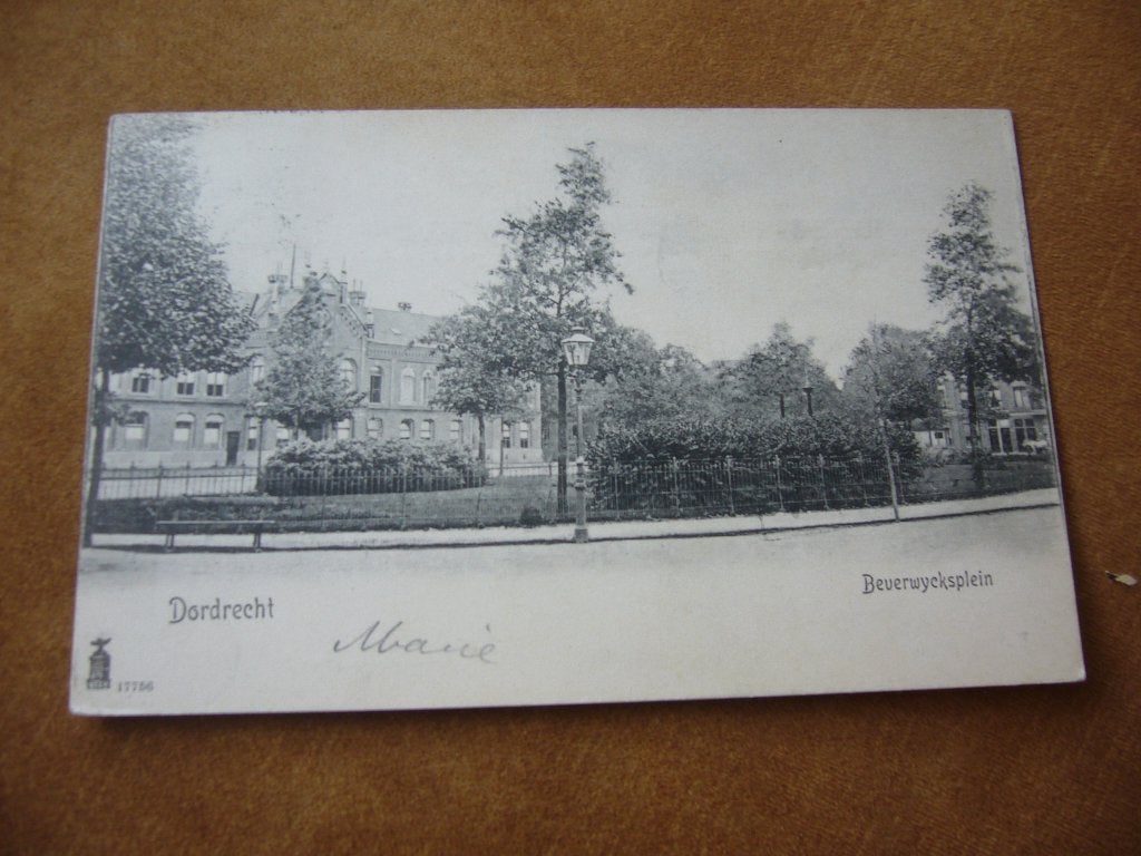 DORDRECHT  =  BEVERWYCKSPLEIN BRIEFKAART  1904, Ophalen of Verzenden, Voor 1920, Gelopen, Zuid-Holland