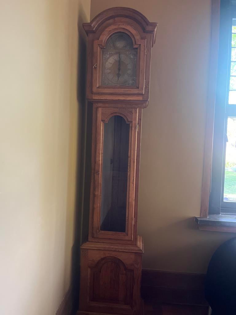 Antieke staande klok - Grote houten klok in goede staat, Antiek en Kunst, Antiek | Klokken, Ophalen of Verzenden