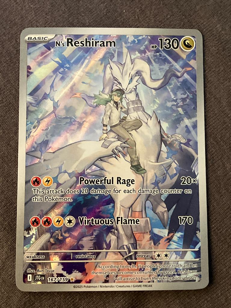 N’s Reshiram 167 - Journey Together, Ophalen of Verzenden, Zo goed als nieuw, Losse kaart