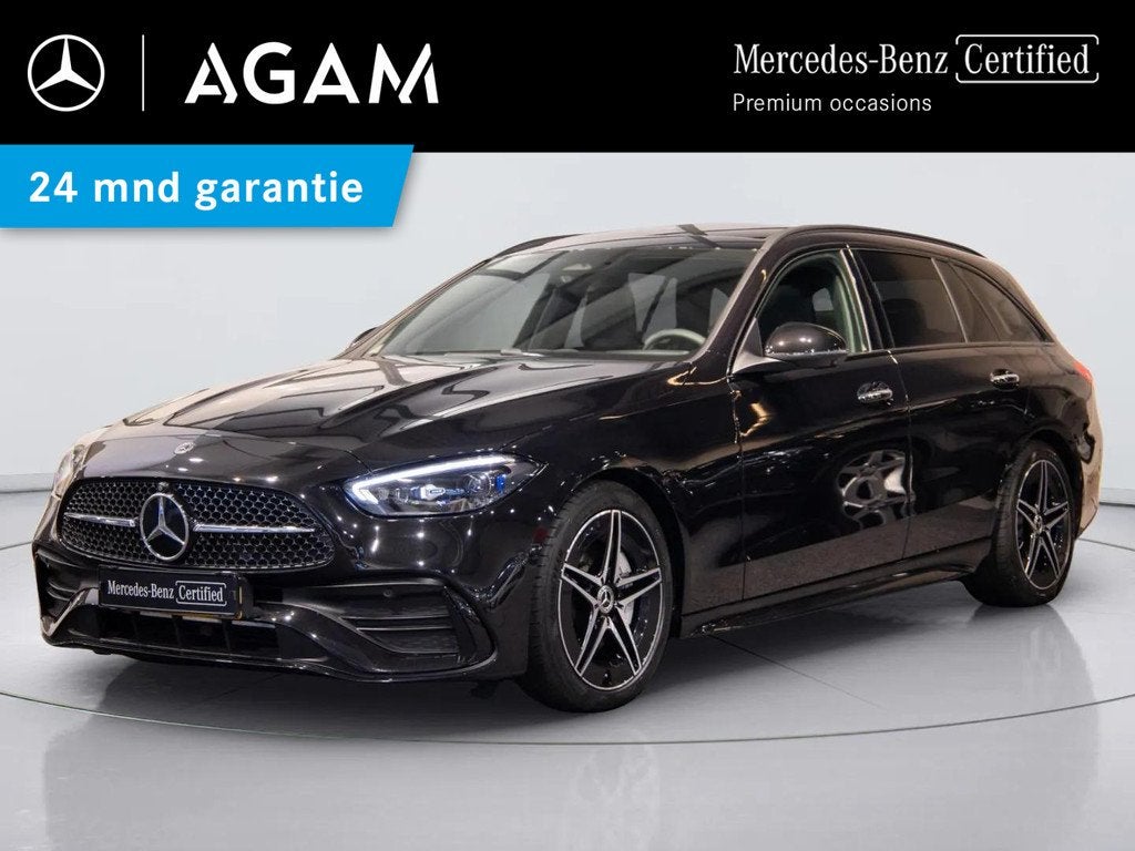 Mercedes-Benz C-Klasse Estate 180 AMG Line Premium PLUS | Pa, Automaat, 4 cilinders, Automatische klimaatregeling, Zwart