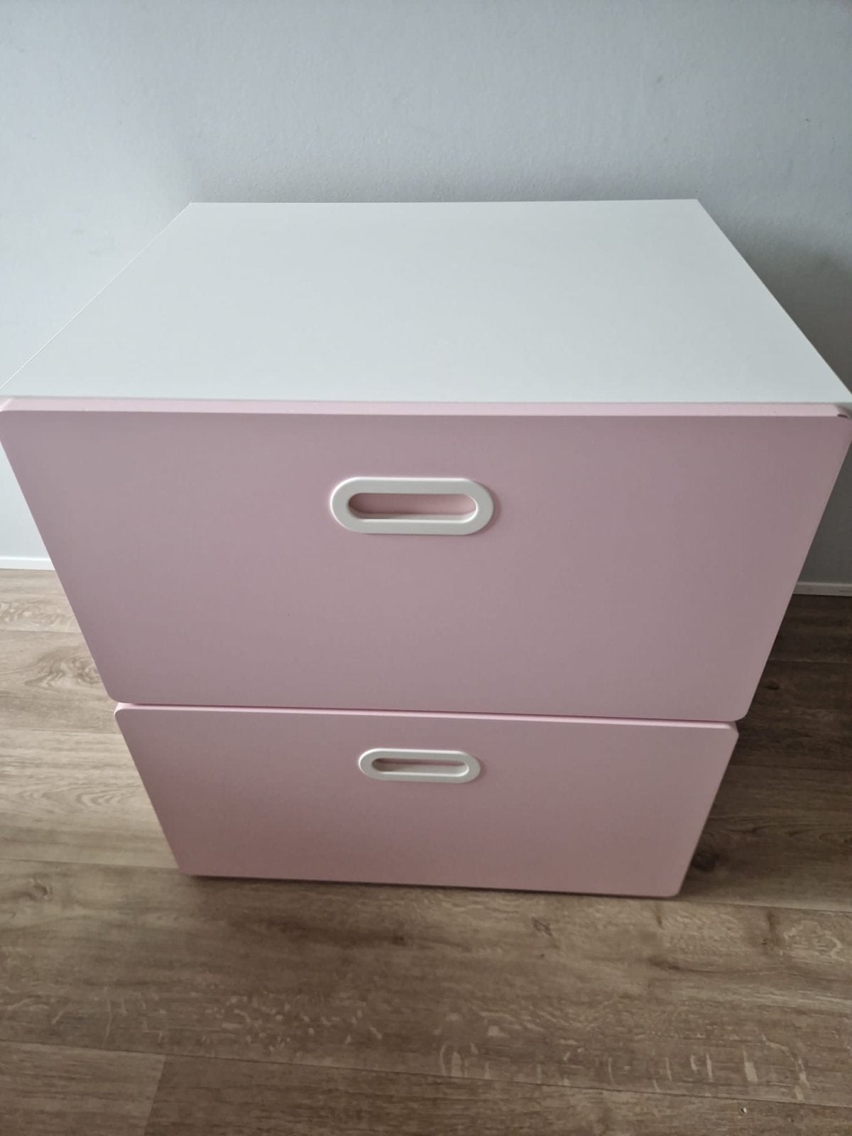 IKEA Stuva kastje met 2 lades - Roze/Wit, Huis en Inrichting, Kasten | Ladekasten, Ophalen, Gebruikt, 1 of 2 laden, 50 tot 100 cm