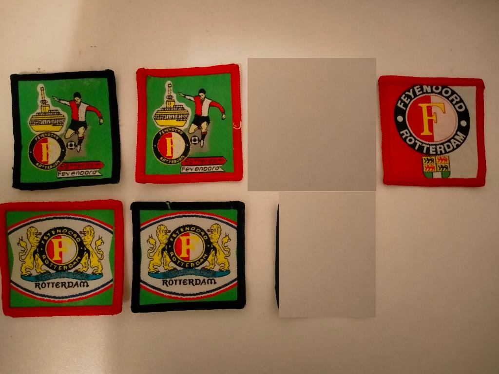 Feyenoord Rotterdam vintage patch embleem kleding voetbal, Ophalen of Verzenden, Nieuw, Feyenoord, Overige typen