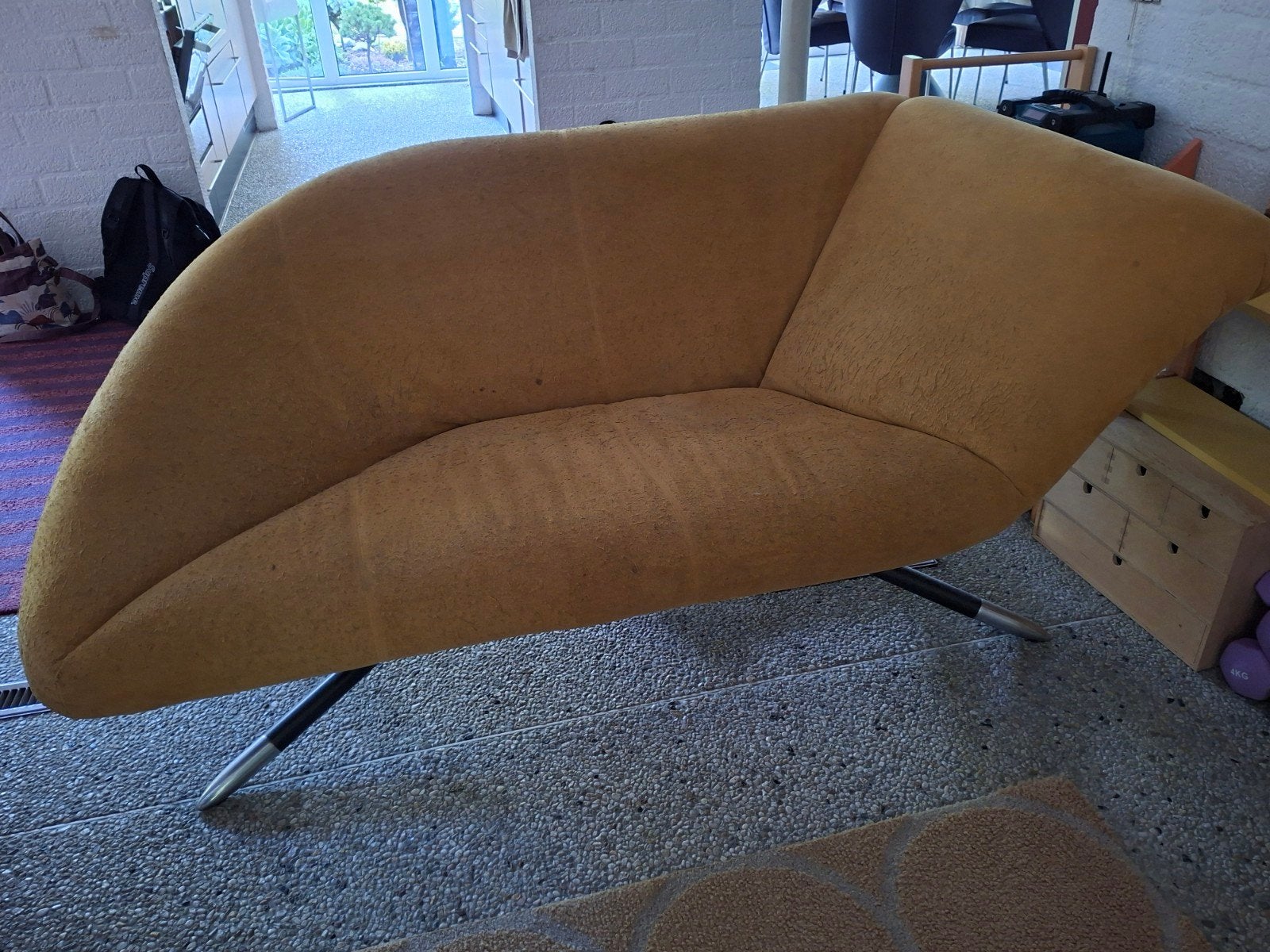 Unieke design bank, Ophalen, Gebruikt, 150 tot 200 cm, Tweepersoons