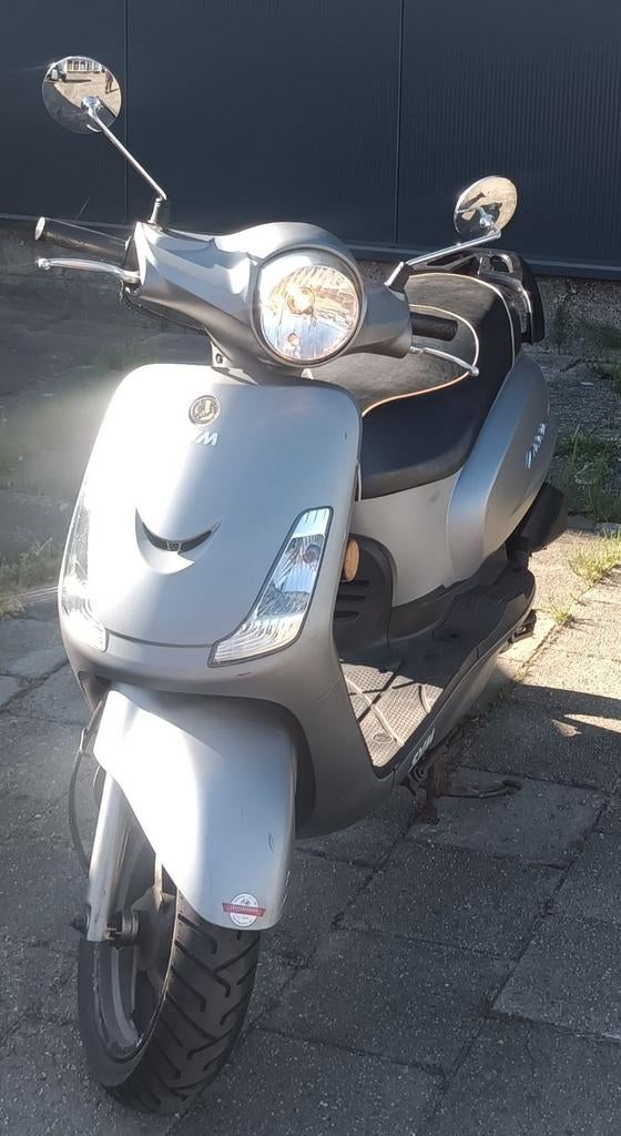 Sym Fiddle 2 uit 2013 45km/u- Mat Grijs, Fietsen en Brommers, Ophalen, Gebruikt, Overige typen, Sym