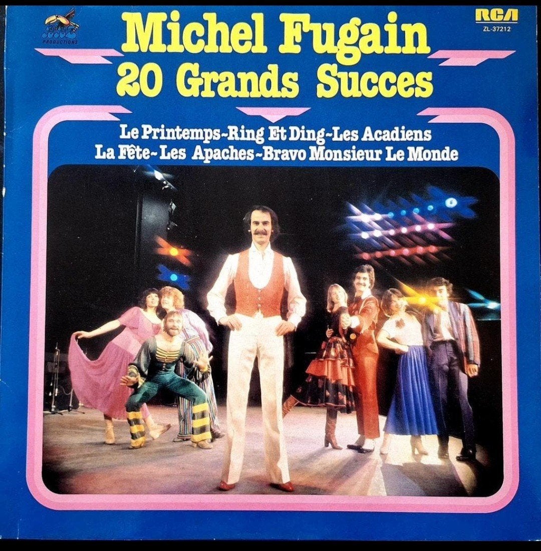 LP  MICHEL FUGAIN - 20 Grands Succès (op blauw vinyl), Ophalen of Verzenden, Gebruikt, LP
