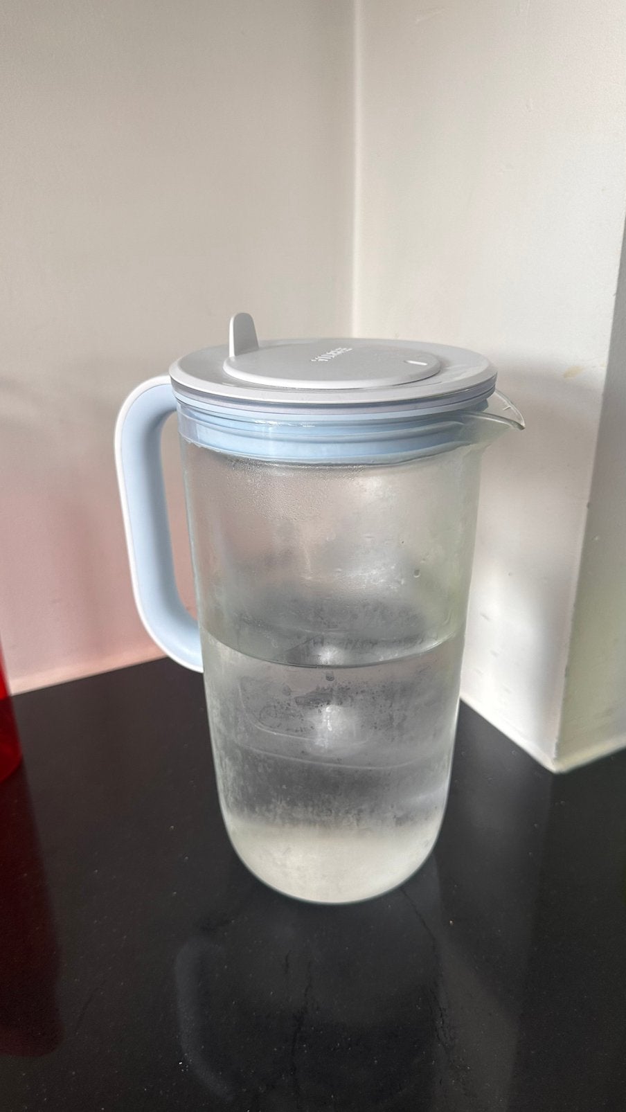 Brita glazen waterfilterkan ruim 2 liter mét 8 Brita filters, Ophalen, Zo goed als nieuw, Meerkleurig, Glas
