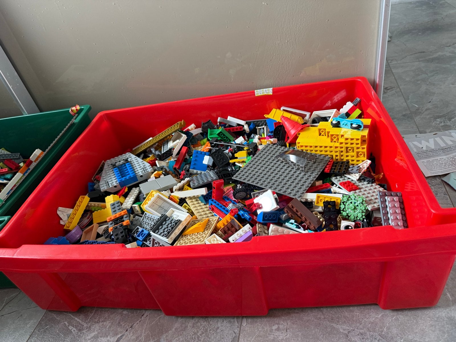 Grote partij LEGO inclusief opbergbakken, Ophalen, Gebruikt, Overige merken