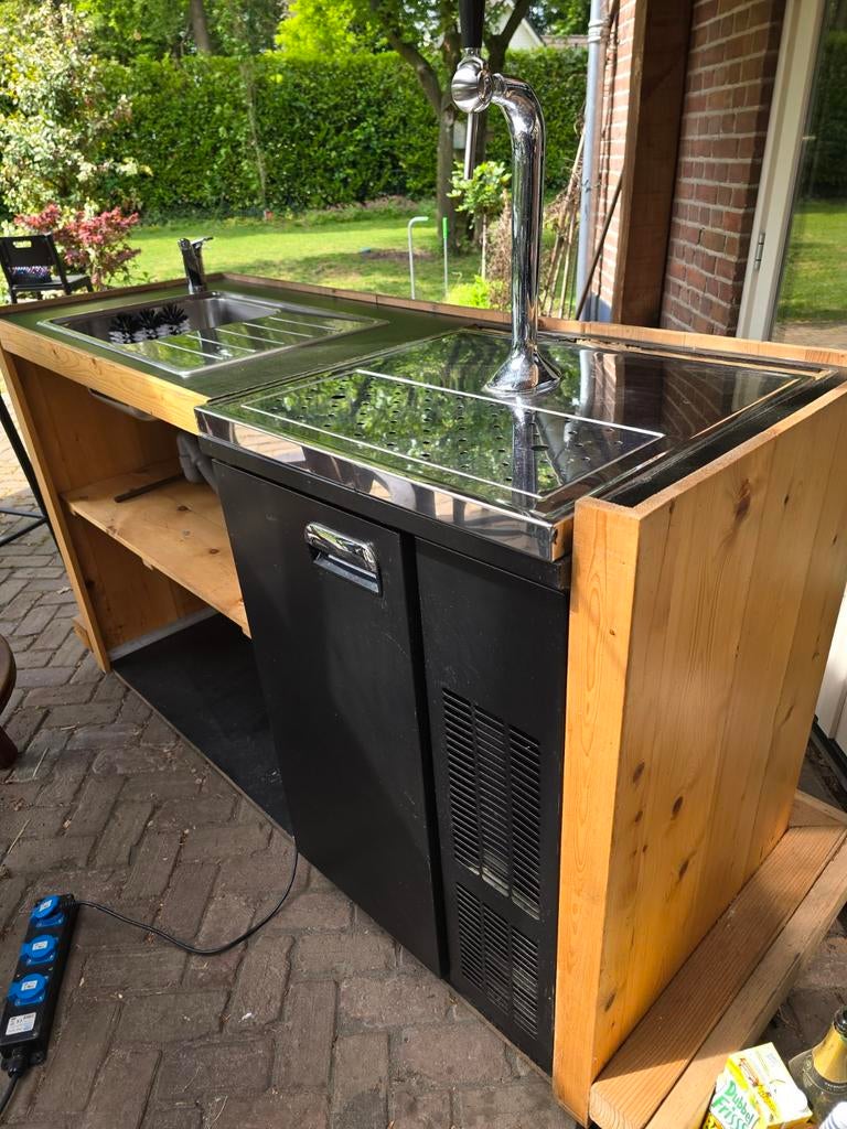 Bar ombouw met tap - 206 cm, Ophalen of Verzenden, Gebruikt