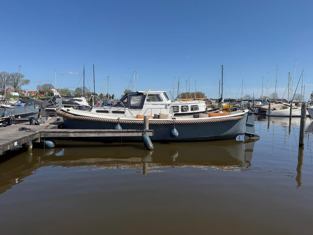 Sloep 7.95 meter vaarklaar ligplaats en Amsterdam vignet, Ophalen, Polyester, Diesel