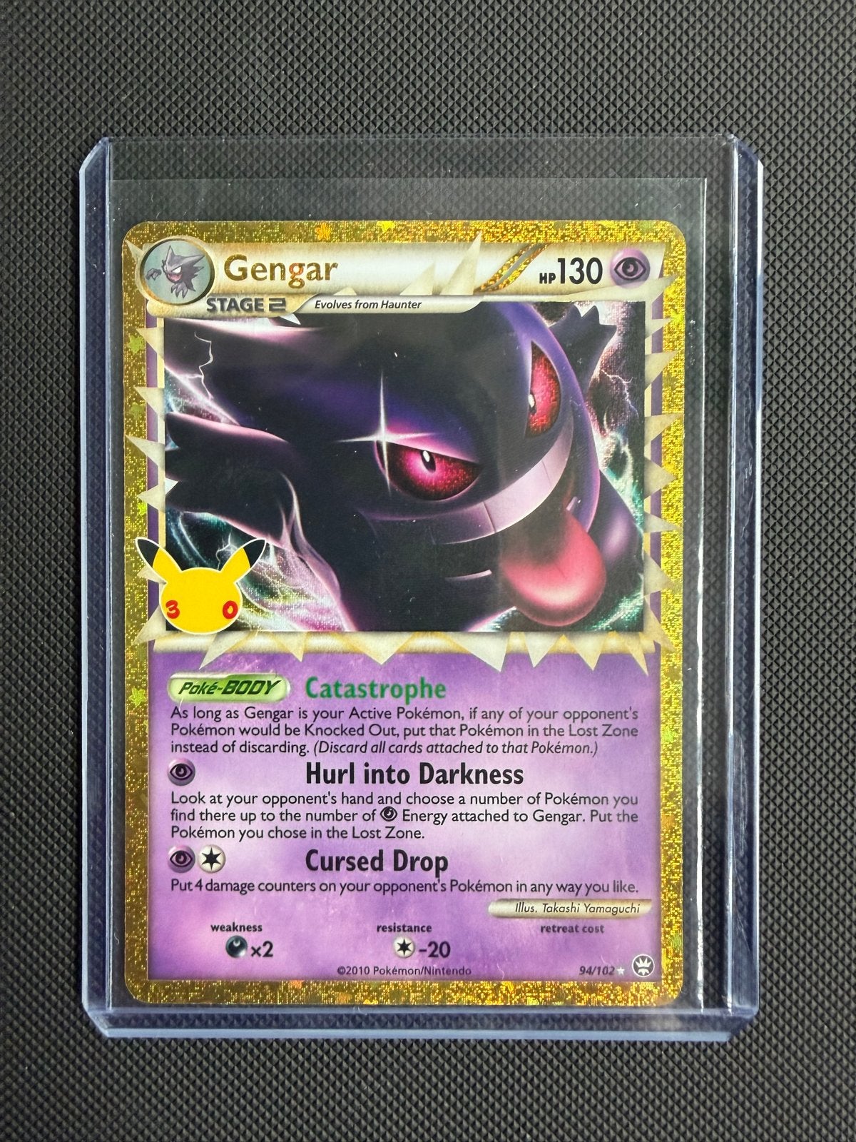 Pokémon Gengar 30th anniversary Collection 92/102, Ophalen of Verzenden, Zo goed als nieuw, Losse kaart