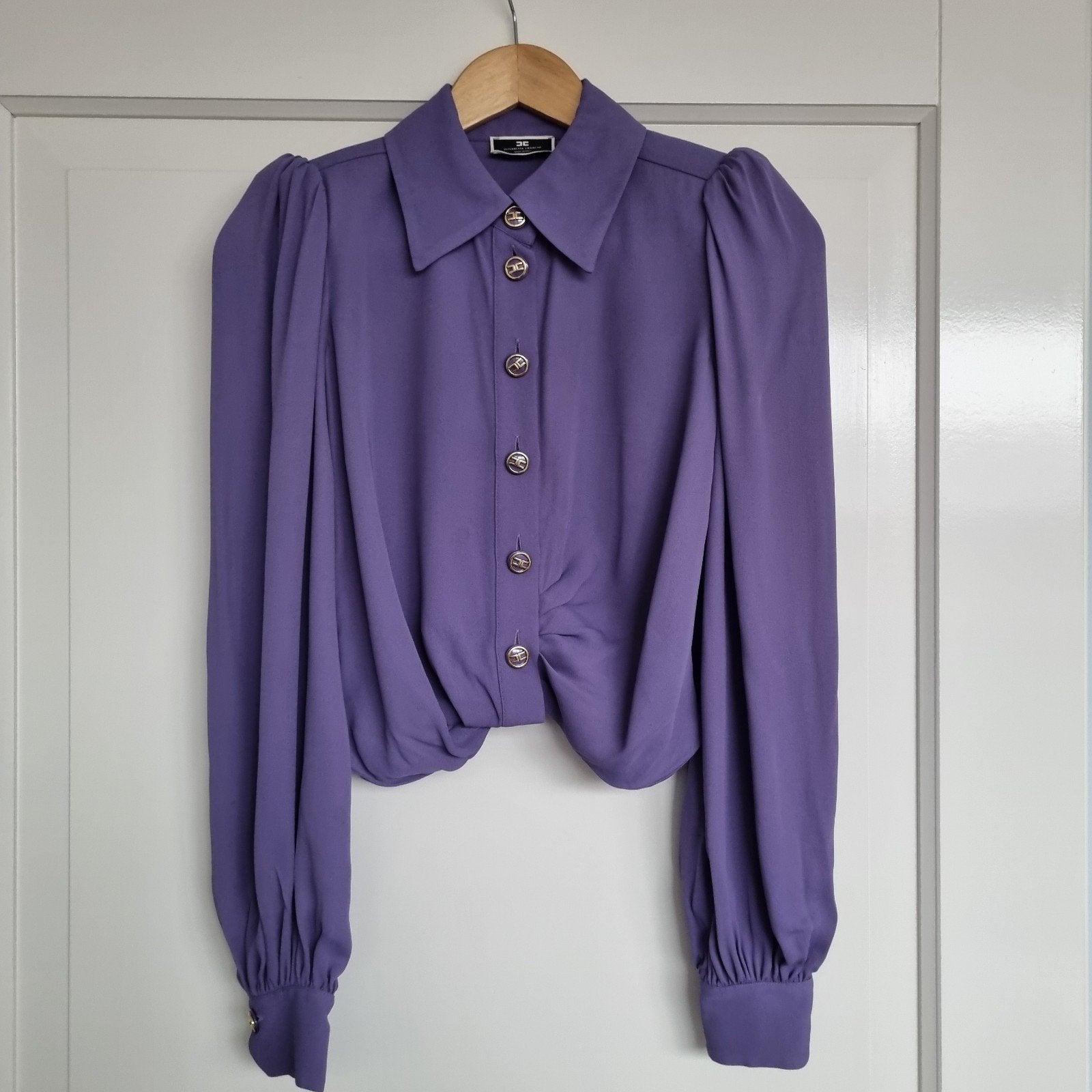 Elisabetta Franchi cropped blouse, mt IT40, Ophalen of Verzenden, Zo goed als nieuw