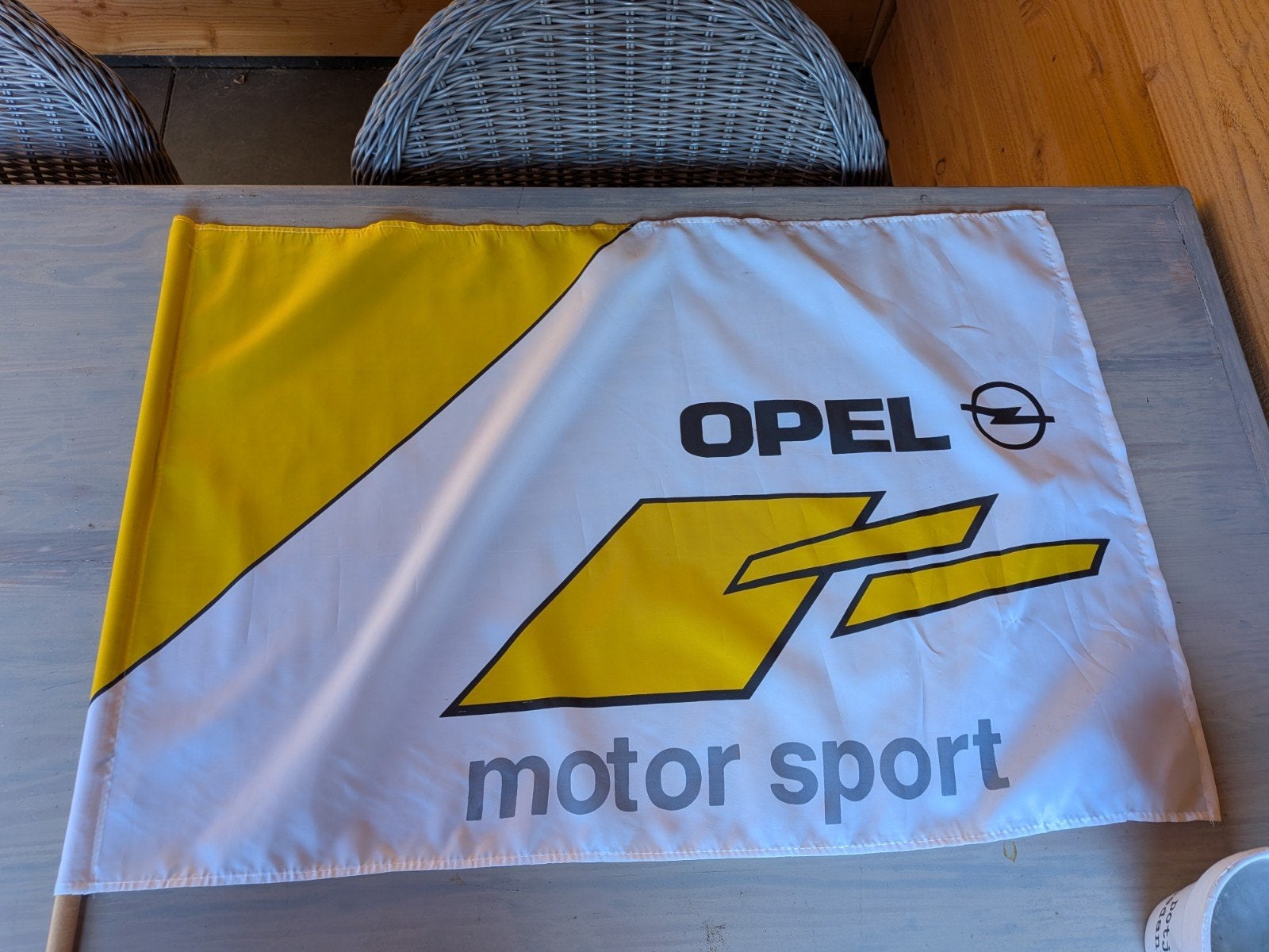 Opel motorsport vlag 85x58cm, Ophalen