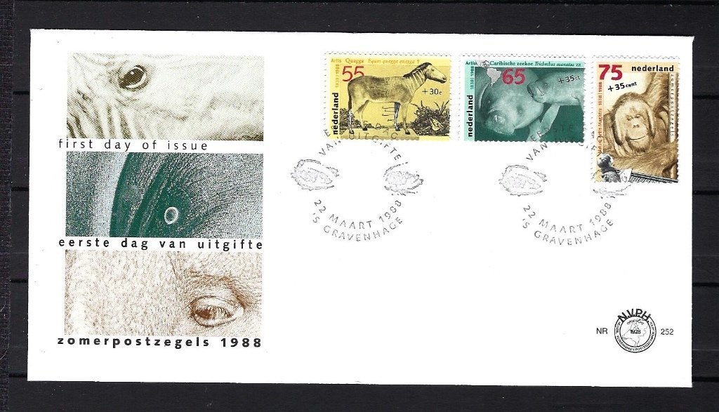FDC NVPH E252 onbeschreven, Ophalen of Verzenden, Onbeschreven, Nederland
