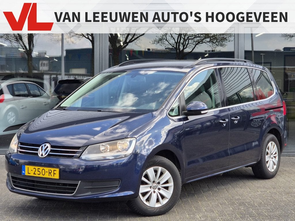 Volkswagen Sharan 1.4 TSI Comfortline 7p. | Goed onderhouden, Auto's, Volkswagen, Voorwielaandrijving, Stof, Zwart, 4 cilinders