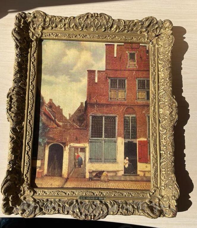 Vermeer Het Straatje, Antiek en Kunst, Kunst | Schilderijen | Klassiek, Ophalen of Verzenden