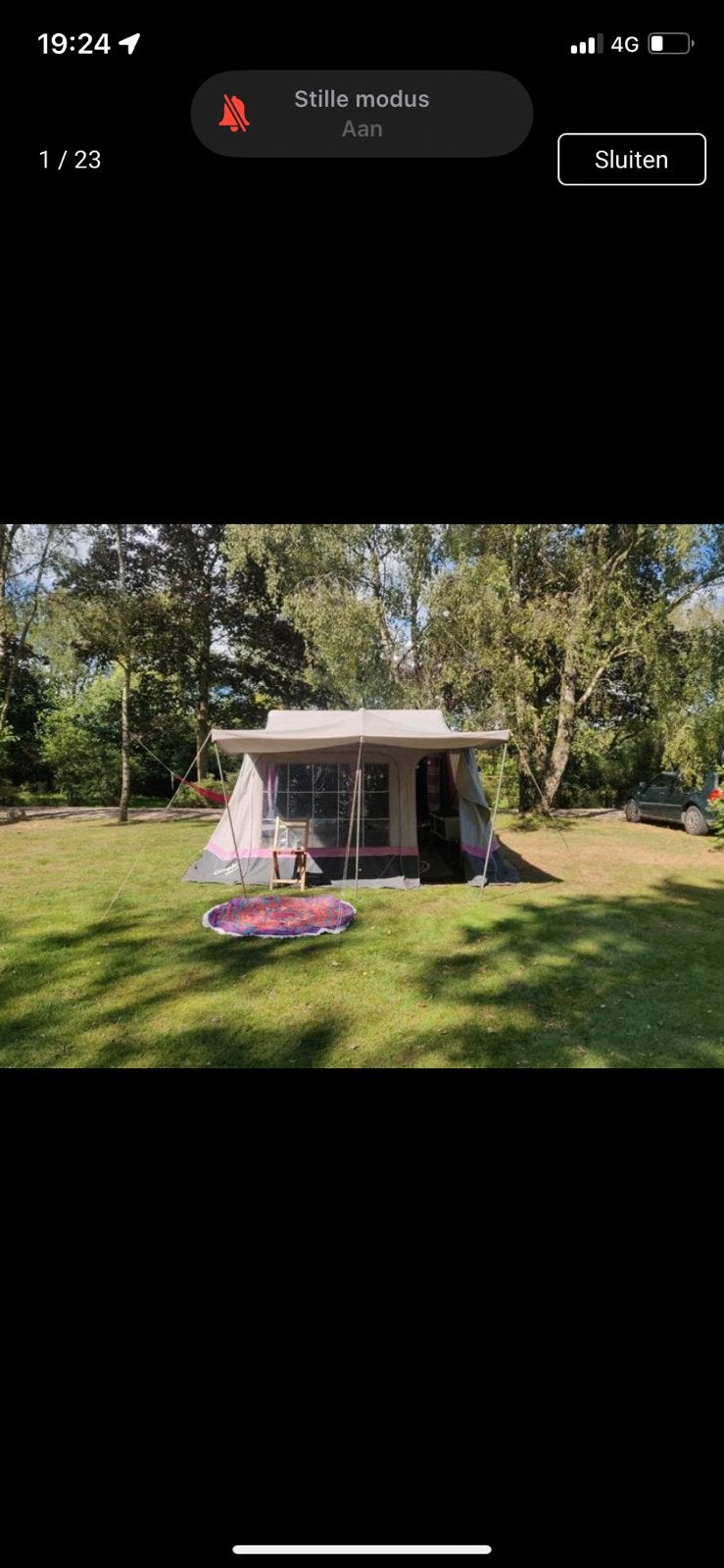 Apollo camplet, Ophalen, Meerkleurig, Tot en met 2, Aanwezig