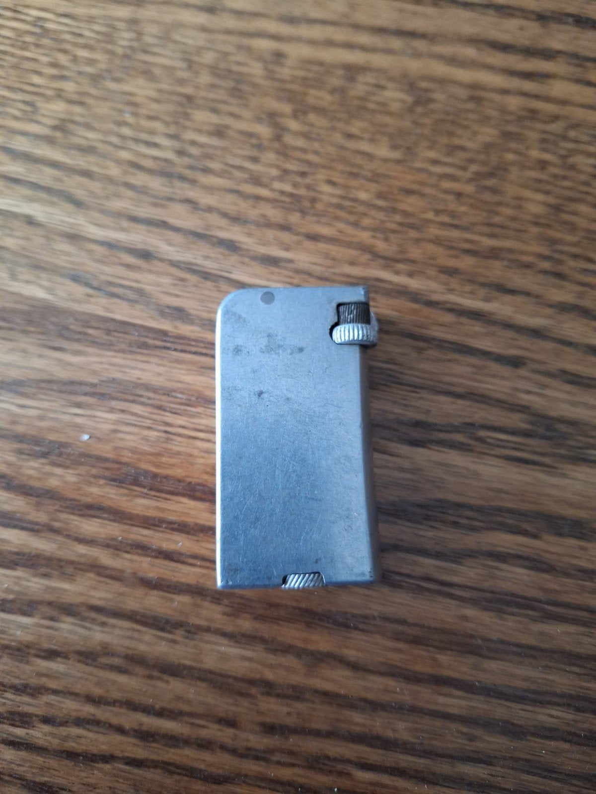 vintage aluminium blok-benzineaansteker uit de jaren 40/50, Ophalen of Verzenden, Gebruikt, Aansteker
