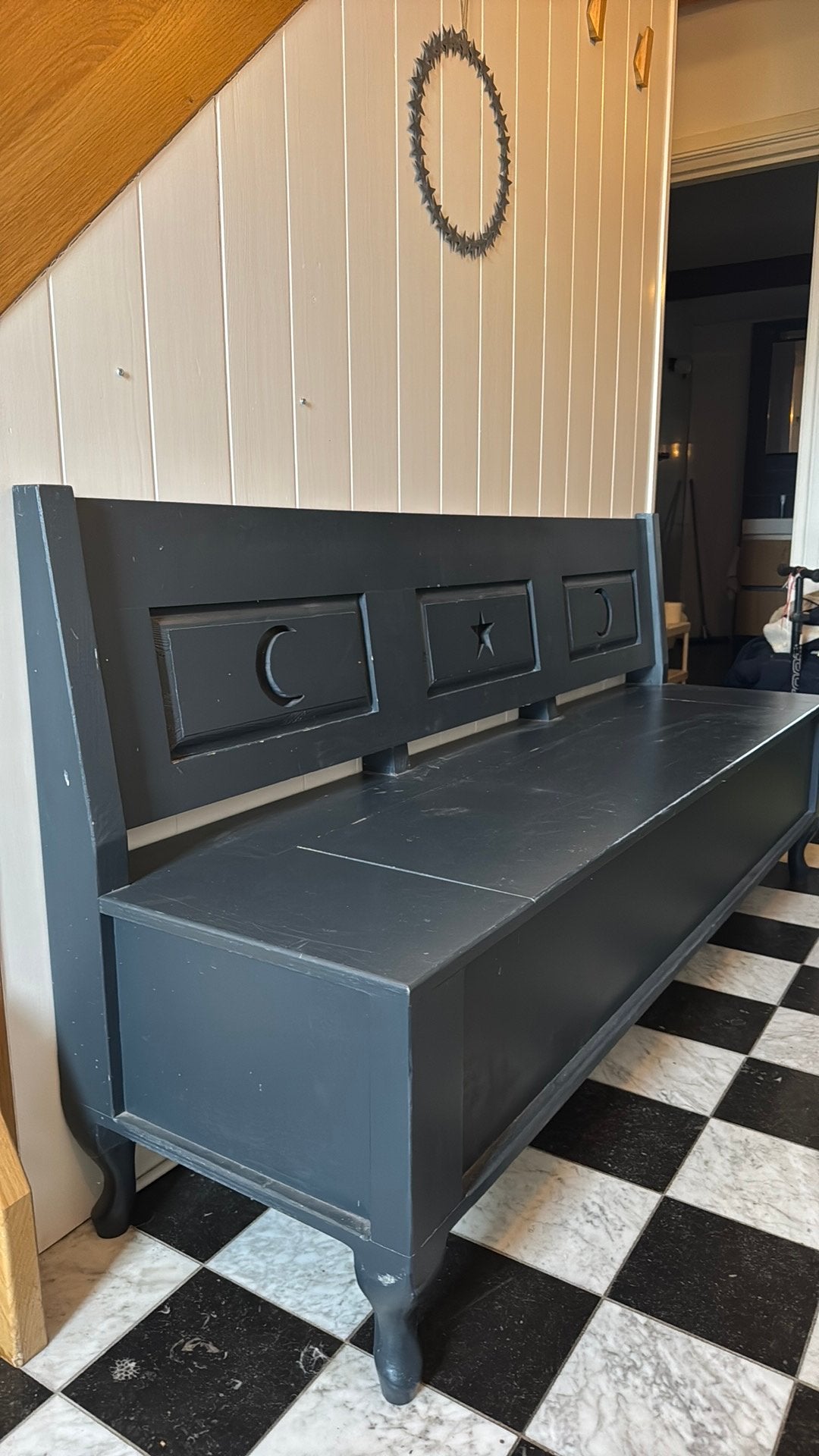 Houten klepbank, Huis en Inrichting, Ophalen, Minder dan 75 cm, 150 tot 200 cm, Zo goed als nieuw