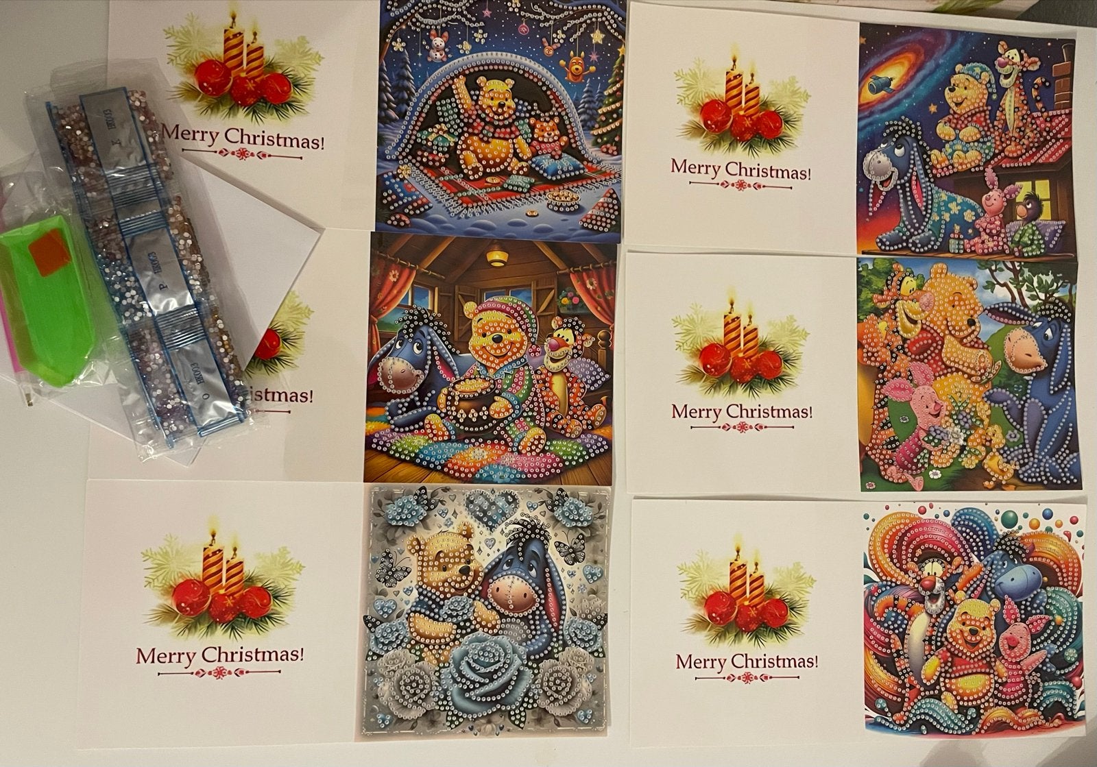 Diamond Painting Winnie de Poeh - Nieuw, Hobby en Vrije tijd, Knutselen, Ophalen of Verzenden, Nieuw, Kerstmis, Diamond painting