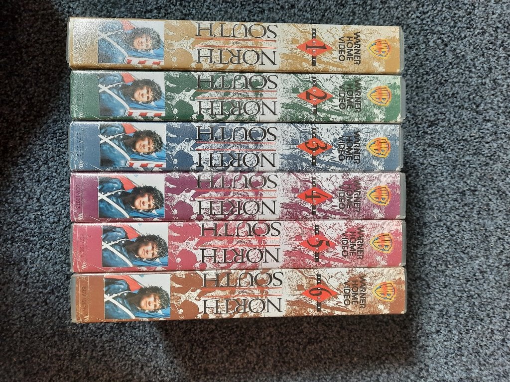 NORTH AND SOUTH! Complete 80's Serie Op 6 VIDEObanden!, Ophalen of Verzenden, Zo goed als nieuw, Actie en Avontuur, Vanaf 12 jaar