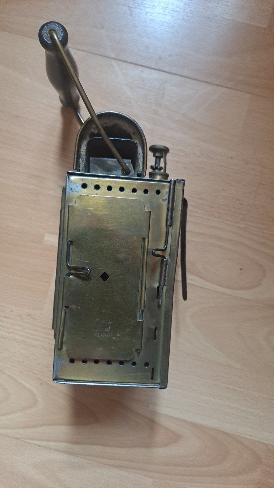 Antieke messing spoorweglamp/seinlamp, Ophalen of Verzenden
