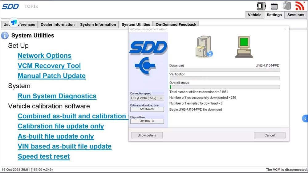 VXDIAG JLR SDD V165 Software voor Jaguar en Land Rover, Verzenden